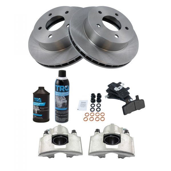 DIY Solutions® - Front Disc Brake Kit with Semi-Metallic Pads and Calipers