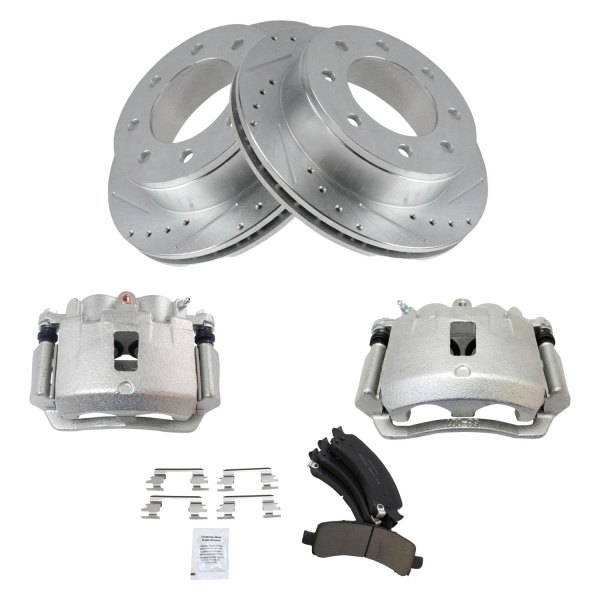 DIY Solutions® - Performance Rear Driver Side Disc Brake Kit with Ceramic Pads and Calipers
