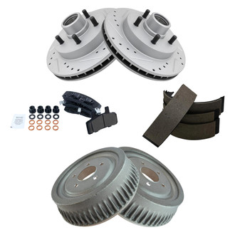 DIY Solutions® - Performance Disc and Drum Brake Kit with Ceramic Pads