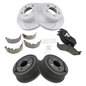 DIY Solutions® - Performance Disc and Drum Brake Kit with Ceramic Pads