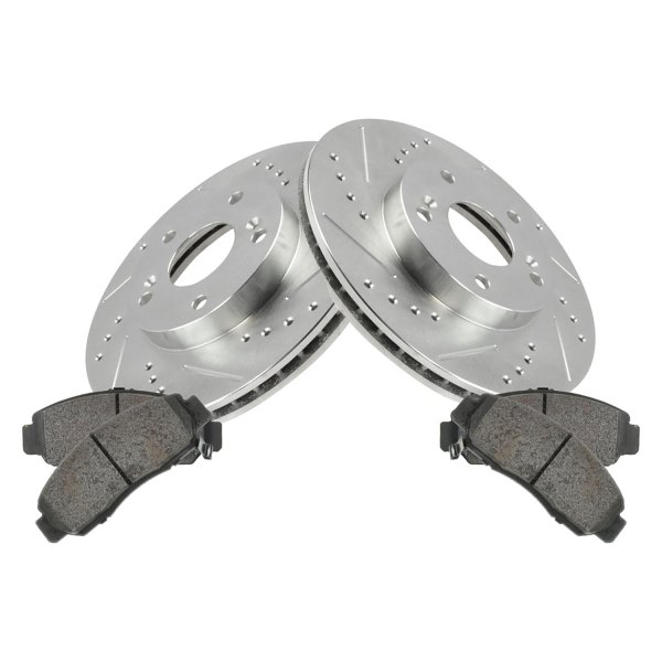 DIY Solutions® - Performance Front Disc Brake Kit with Semi-Metallic Pads