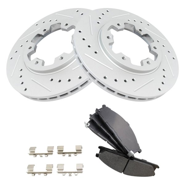 DIY Solutions® - Performance Front Disc Brake Kit with Semi-Metallic Pads