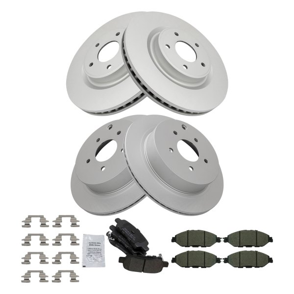 DIY Solutions® - Front and Rear Disc Brake Kit with Semi-Metallic Pads