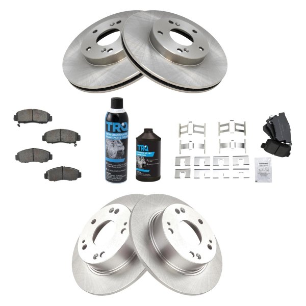 DIY Solutions® - Front and Rear Disc Brake Kit with Semi-Metallic Pads