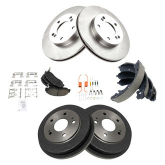 DIY Solutions® - Front and Rear Disc and Drum Brake Kit with Ceramic Pads