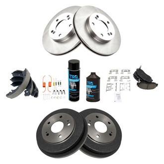 DIY Solutions® - Front and Rear Disc and Drum Brake Kit with Ceramic Pads