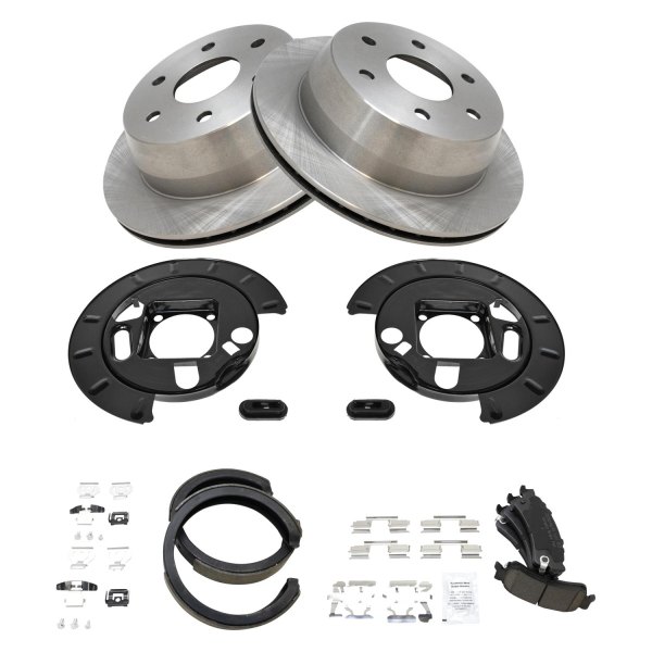 DIY Solutions® - Rear Disc Brake Kit with Ceramic Pads and Shoes