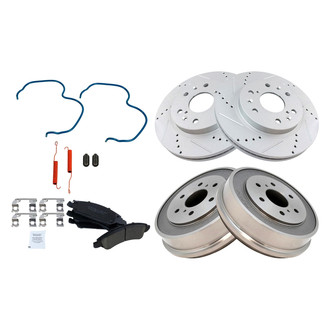 DIY Solutions® - Performance Disc and Drum Brake Kit with Ceramic Pads
