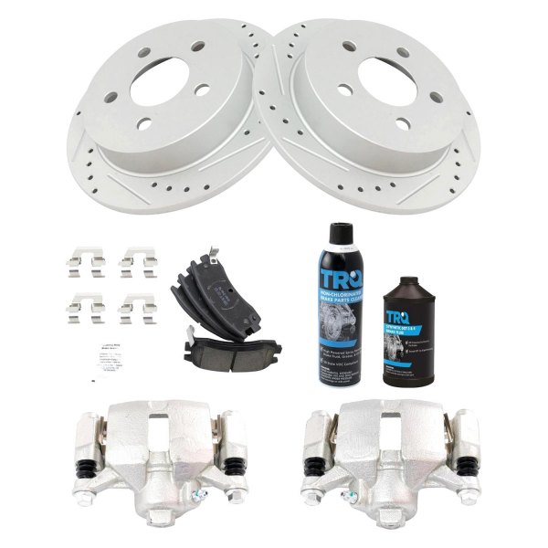 DIY Solutions® - Performance Rear Disc Brake Kit with Ceramic Pads and Calipers