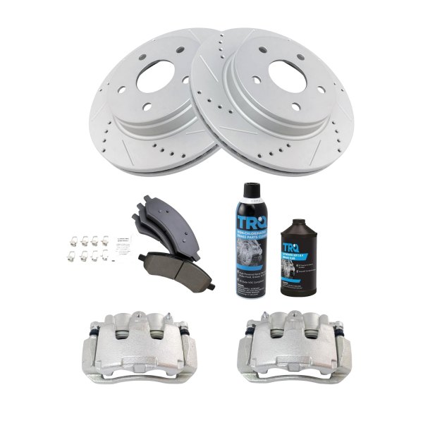 DIY Solutions® - Performance Front Disc Brake Kit with Ceramic Pads and Calipers