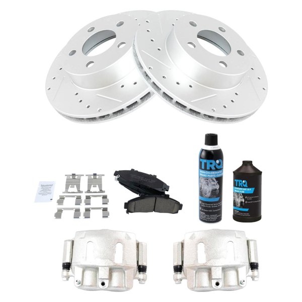 DIY Solutions® - Performance Front Disc Brake Kit with Ceramic Pads and Calipers