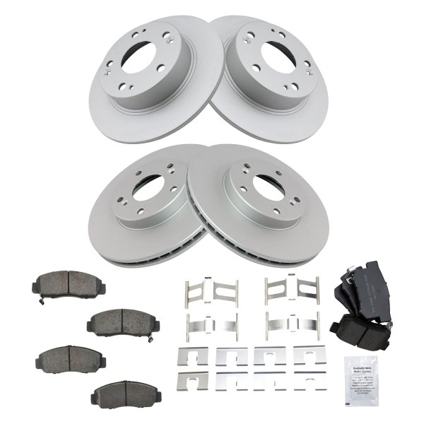 DIY Solutions® - Front and Rear Disc Brake Kit with Semi-Metallic Pads