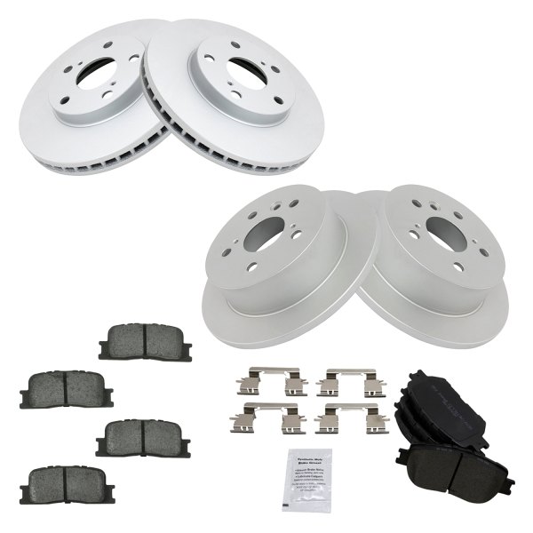 DIY Solutions® - Front and Rear Disc Brake Kit with Semi-Metallic Pads