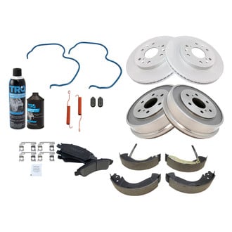 DIY Solutions® - Front and Rear Disc and Drum Brake Kit with Ceramic Pads