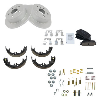 DIY Solutions® - Rear Disc Brake Kit with Ceramic Pads and Shoes