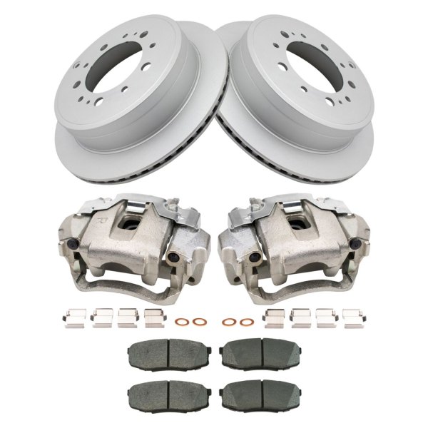 DIY Solutions® - Rear Disc Brake Kit with Semi-Metallic Pads and Calipers
