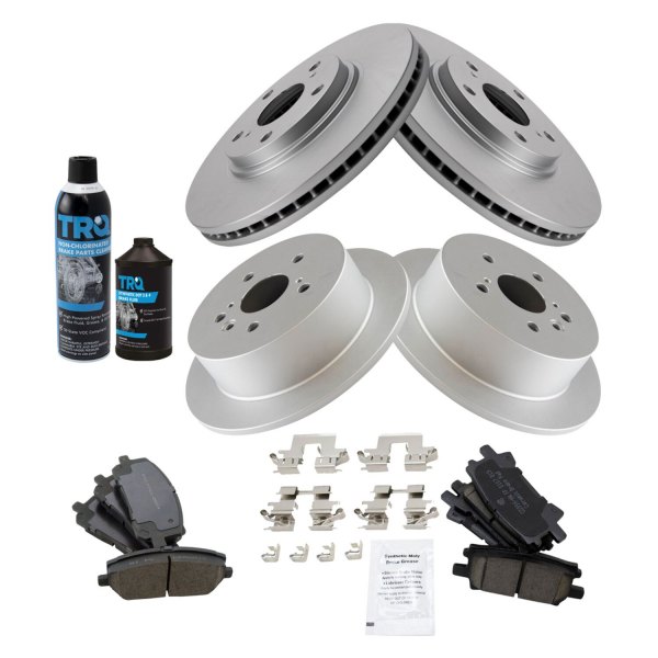 DIY Solutions® - Front and Rear Disc Brake Kit with Ceramic Pads