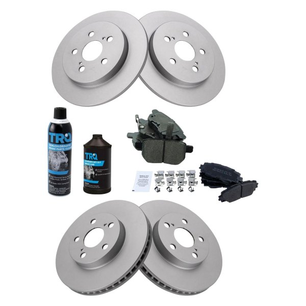 DIY Solutions® - Front and Rear Disc Brake Kit with Semi-Metallic Pads