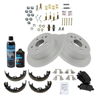 DIY Solutions® - Rear Disc Brake Kit with Semi-Metallic Pads and Shoes