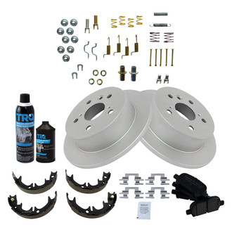 DIY Solutions® - Rear Disc Brake Kit with Ceramic Pads and Shoes
