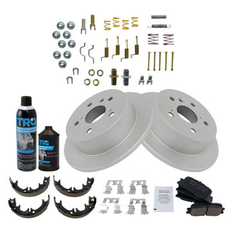 DIY Solutions® - Rear Disc Brake Kit with Ceramic Pads and Shoes