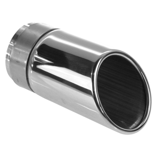 DIY Solutions® - Stainless Steel Round Angle Cut Chrome Exhaust Tip
