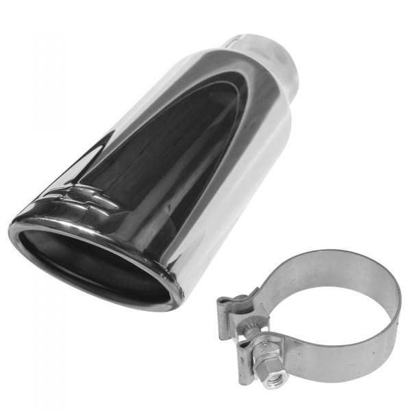 DIY Solutions® - Stainless Steel Round Angle Cut Chrome Exhaust Tip