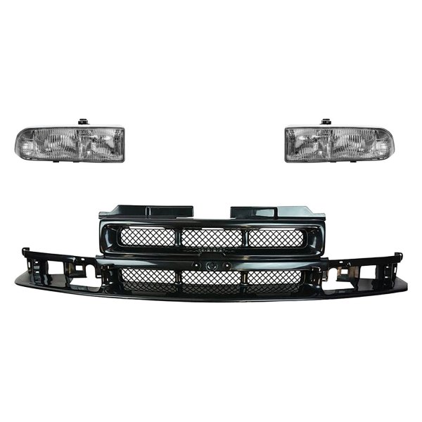 DIY Solutions® - Chrome Factory Style Headlights with Grille