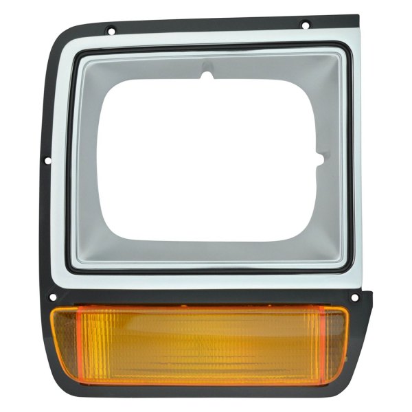 DIY Solutions® - Passenger Side Gray Headlight Bezel with Turn Signal/Parking Light