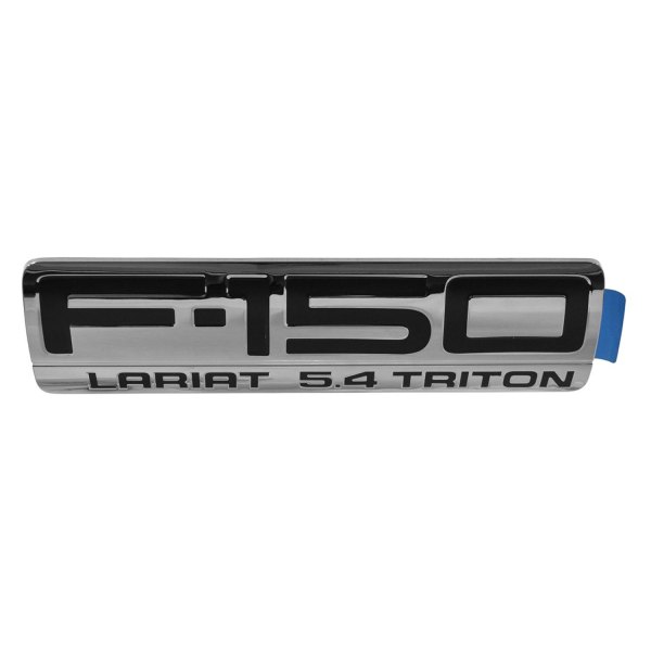 DIY Solutions® - "F-150 Lariat 5.4 Triton" Chrome/Black Fender Emblem