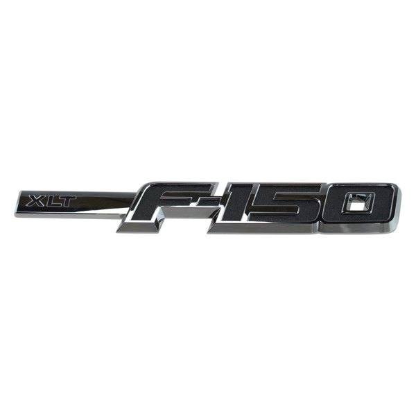 DIY Solutions® - "F150 XLT" Driver Side Chrome/Black Fender Emblem