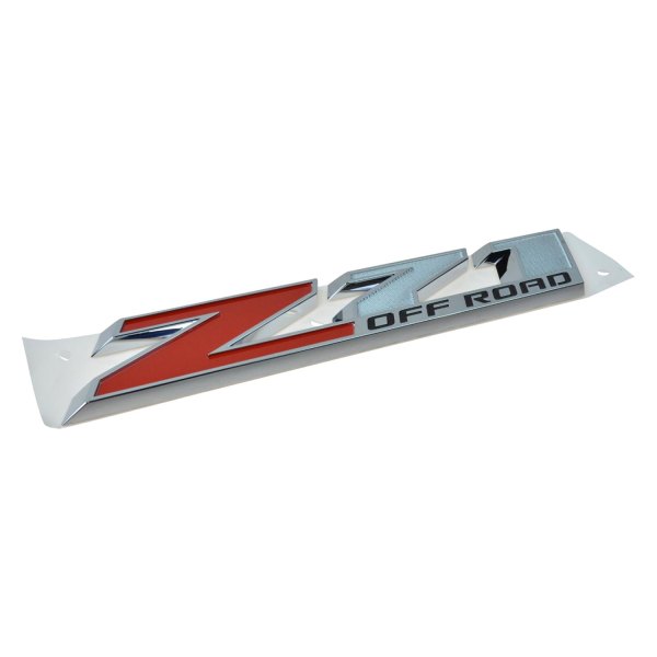 DIY Solutions® - "Z71 Off Road" Chrome/Red Side Body Emblem