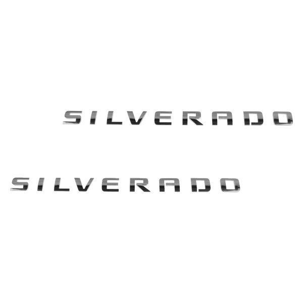 DIY Solutions® - "Silverado" Chrome Door Emblem Set