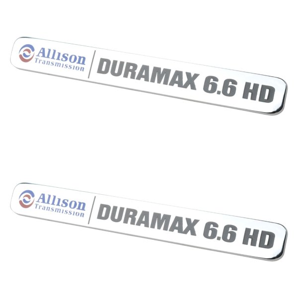 DIY Solutions® - "Allison Transmission Duramax 6.6 HD" Hood Emblems