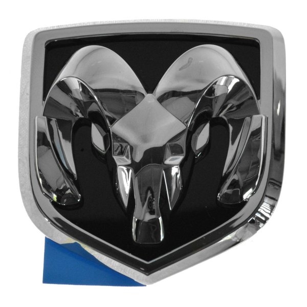 DIY Solutions® - "Ram Head" Chrome/Black Grille Emblem