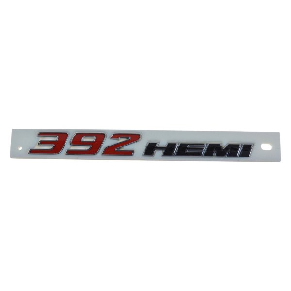 DIY Solutions® - "392 HEMI" Chrome/Black/Red Hood Emblem