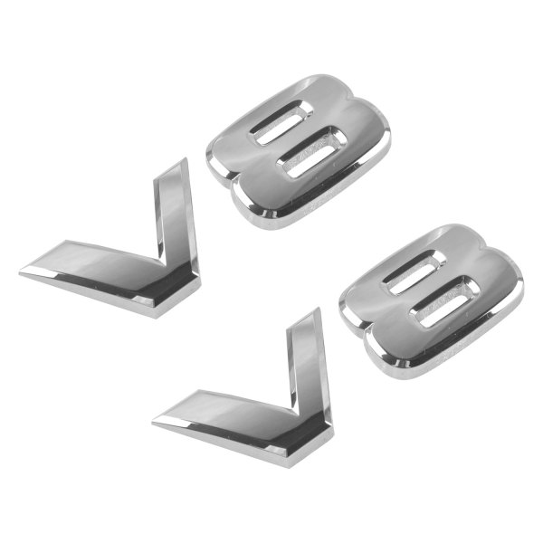 DIY Solutions® - "V8" Chrome Door Emblem Set