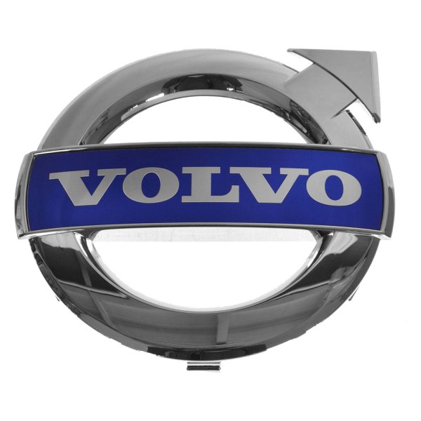 DIY Solutions® - "Volvo" Chrome/Blue Grille Emblem