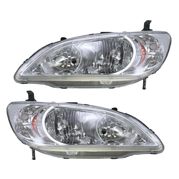 DIY Solutions® - Driver and Passenger Side Replacement Headlights