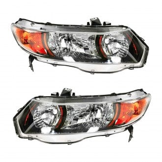 Honda Civic Si Custom Projector Headlights | Halos, LEDs - CARiD.com