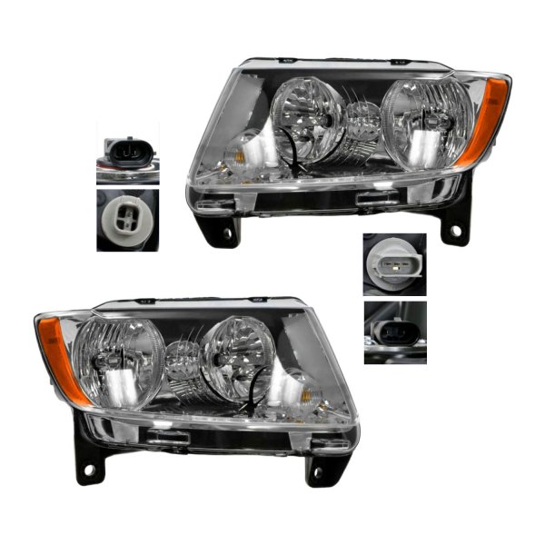 DIY Solutions® - Driver and Passenger Side Replacement Headlights