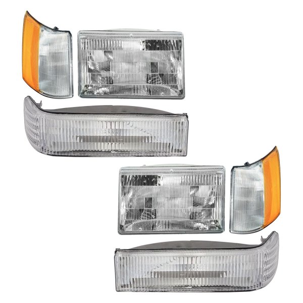 DIY Solutions® LHT04076 Chrome Factory Style Headlights with Turn