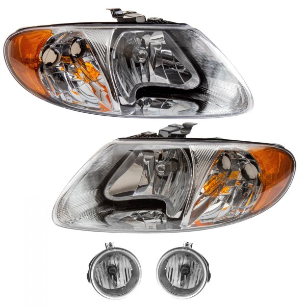 DIY Solutions® - Chrome Factory Style Headlights with Fog Lights