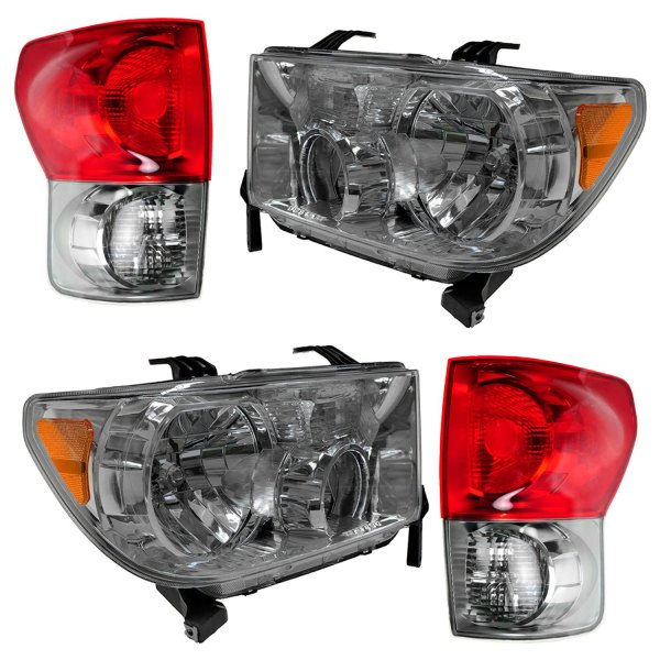 DIY Solutions® - Chrome Factory Style Headlights with Tail Lights
