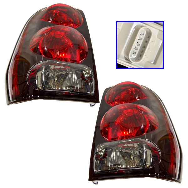 DIY Solutions® - Driver and Passenger Side Replacement Tail Lights, Chevy Trailblazer