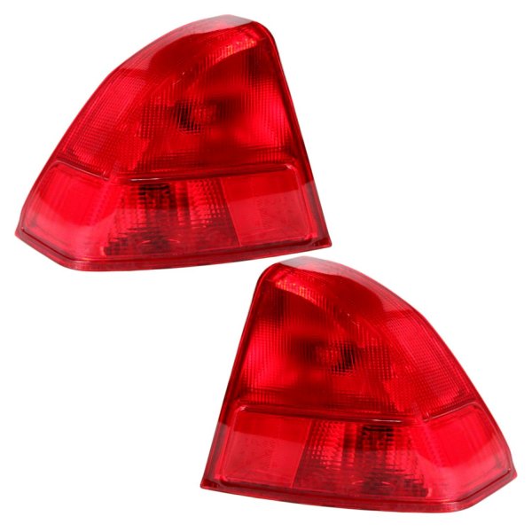 DIY Solutions® - Driver and Passenger Side Outer Replacement Tail Lights, Honda Civic