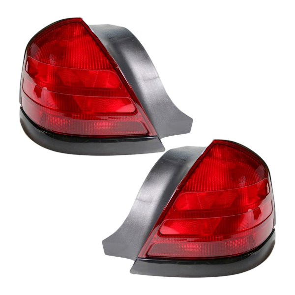 DIY Solutions® - Driver and Passenger Side Outer Replacement Tail Lights, Ford Crown Victoria
