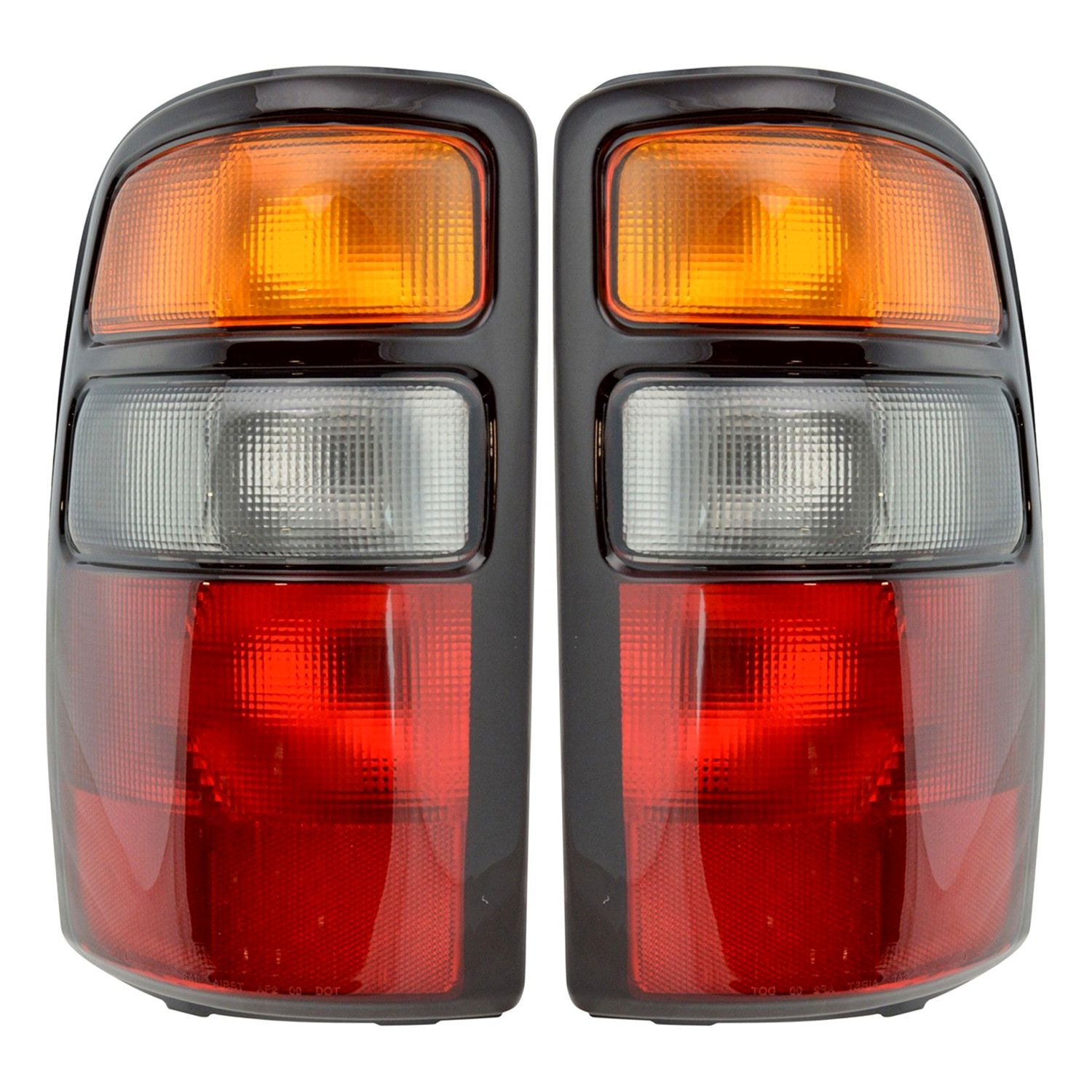 Diy Solutions® Lht07472 Driver And Passenger Side Replacement Tail Lights 