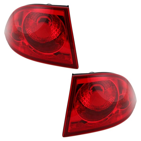 DIY Solutions® - Driver and Passenger Side Outer Replacement Tail Lights, Buick Lucerne