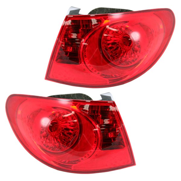 DIY Solutions® - Driver and Passenger Side Outer Replacement Tail Lights, Hyundai Elantra